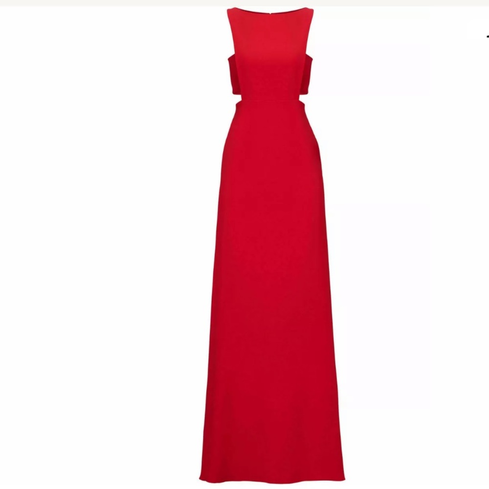 Jill Stuart Red Size 2 Cut Out Crepe Sheath Dress